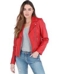 Ashwood Leather - 'Celia' Fashion Biker Jacket Coat - Lyst