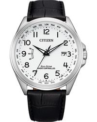 Citizen - Watch Cb0250-17A Leather - Lyst