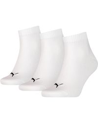 PUMA - Soft Cotton Quarter Socks Pack - Lyst