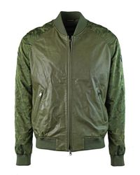 Emporio Armani - W1b54p W1p58 010 Leather Jacket - Lyst