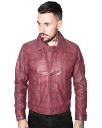 Infinity Leather - Retro Trucker Jacket-Constantine - Lyst