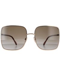 Jimmy Choo - Square Havana Gradient Aliana/S Metal - Lyst