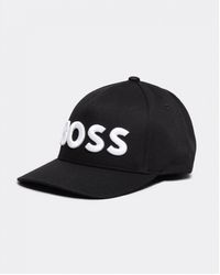 BOSS - Sevile 6 Cotton-twill Five Panel Cap With Embroidered Logo - Lyst