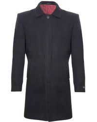 TruClothing - 3/4 Long Wool Coat Crombie Overcoat Jacket Peaky Blinders Slim Fit - Lyst