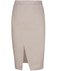 Conquista - Denim Style Pencil Skirt - Lyst