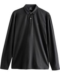 Secret Label - Cotton Rich Long Sleeve Polo Shirt - Lyst