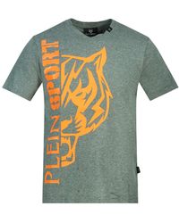 Philipp Plein - Tiger Side Logo T-Shirt Cotton - Lyst