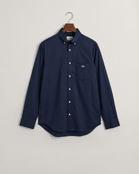 GANT - Regular Fit Short Sleeve Poplin Shirt - Lyst