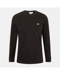 Lacoste - Crocodile Logo Crew Neck Long Sleeve Jersey T-Shirt - Lyst