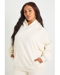 Boohoo - Plus Core Basic Raglan Seam Oversized Hoodie - Lyst