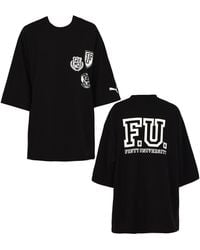 PUMA - X Rihanna Fenty Ss Crew Neck Top T-Shirt 575876 01 A8C Cotton - Lyst