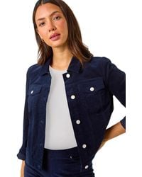 Roman - Corduroy Pocket Detail Stretch Jacket - Lyst