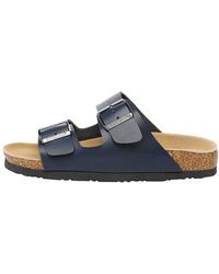 EVER AU - Mallard Leather Twin Buckle Sandals - Lyst