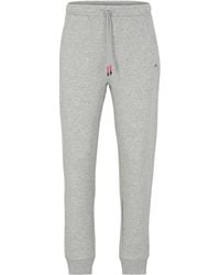 BOSS - Hadiko Solid Patterned Slim Joggers - Lyst