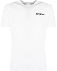 Iceberg - T-shirt Mannen Wit - Lyst