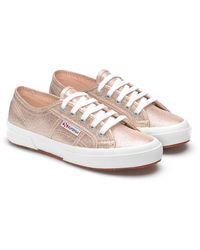 Superga - Ladies 2750 Lamew Metallic Trainers (Rose Platinum) - Lyst