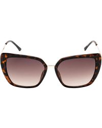 Guess - Cat Eyes Gradient Lens Dark Havana Sunglasses - Lyst