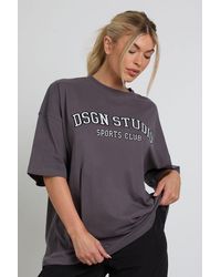 DSGN Studio - Applique Oversized T-Shirt - Lyst