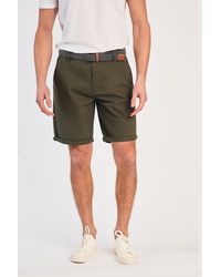 Tokyo Laundry - Cotton Belted Chino Shorts - Lyst