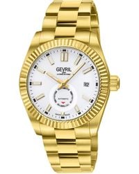 Gevril - Automatic West Village 316L Stainless Steel Ipyg Case, Enamel Dial, Bracelet - Lyst
