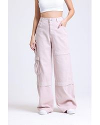 Hiccup - High Waist Pocket Cargo Trousers - Lyst