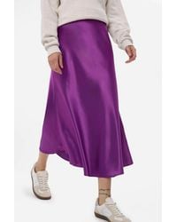 Hiccup - High-Waist Satin Midi Skirt - Lyst
