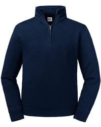 Russell - Authentic Quarter Zip Sweatshirt (French) - Lyst