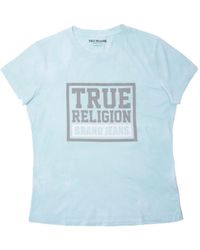 True Religion - S Flock Box Logo Crew Neck T-shirt - Lyst
