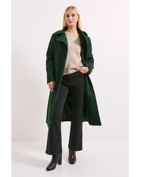 PRINCIPLES - Belted Wrap Midi Coat - Lyst