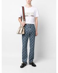 Gucci - Classic Interlock Printed Logo T-Shirt - Lyst