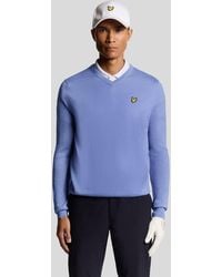 Lyle & Scott - Golf Wool Blend V Neck Jumper - Lyst