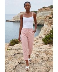 Roman - Petite Cotton Blend Stretch Chino Trousers - Lyst