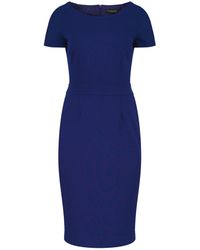 Conquista - Fitted Electric Cap Sleeve Dress Punto - Lyst