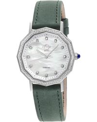 Gv2 - Spello Ii Ss Case, Mop Dial, Handmade Italian Leather Strap - Lyst