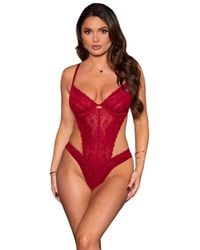 Pour Moi - 22808 For Your Eyes Only Underwired Crotchless Body - Lyst