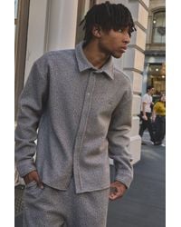 BoohooMAN - Regular Fit Brushed Overshirt - Lyst
