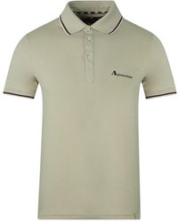 Aquascutum - Brand Logo Polo Shirt Cotton - Lyst
