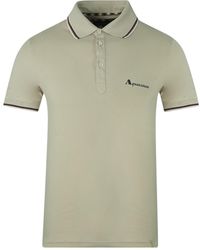 Aquascutum - Brand Logo Polo Shirt Cotton - Lyst