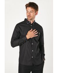 MAINE - Geo Sphere Print Long Sleeve Shirt - Lyst