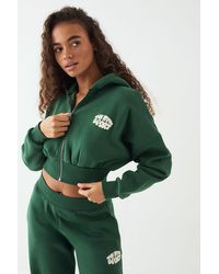 DSGN Studio - Sport Bubble Print Boxy Crop Zip Through Hoodie - Lyst