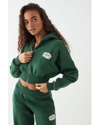 DSGN Studio - Sport Bubble Print Boxy Crop Zip Through Hoodie - Lyst