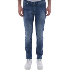 Emporio Armani - 5 Pockets Pants Regular Fit Ankle Length Cotton - Lyst