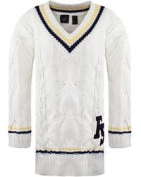 PUMA - X Rihanna Fenty Long Sleeve V-Neck Sweaters 575784 01 - Lyst