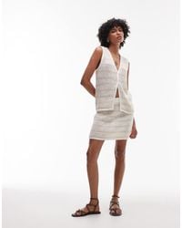 Rhythm - Sol Stripe Knit Mini Skirt - Lyst
