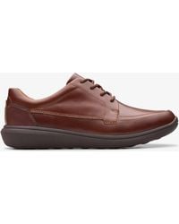 Clarks - Watchet Lace Dark Tan Leather Shoes - Lyst