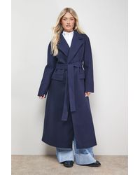 Oasis - Tie Belt Detail Midi Coat - Lyst