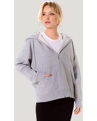 Secret Label - Zip Front Hoodie - Lyst