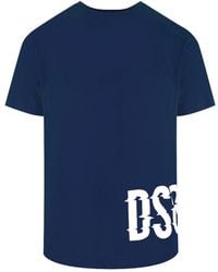 DSquared² - Dsqaured2 Cool Fit Large Dsq Logo T-Shirt Cotton - Lyst