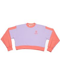 Superb - Be Happy Rsc-S2102 Short Long-Sleeved Round Neck Sweatshirt - Lyst