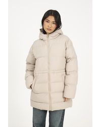 Brave Soul - Hooded Padded Jacket With Drawcord Waist - Lyst